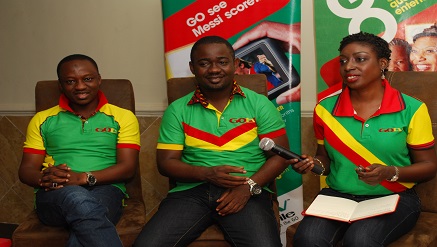 L – R: Salihu Aliu, MultiChoice regional operations manager (South), Frank Aniemeke, MultiChoice field services Engineer and Efe Obiomah, public relations manager, GOtv at the GOcustomer Forum held in Enugu, recently